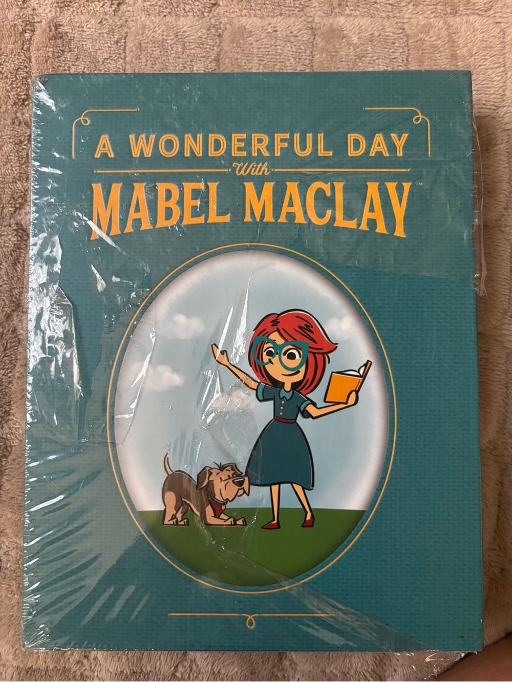 Kids Book - Teal Cover with Red Hair Illustration